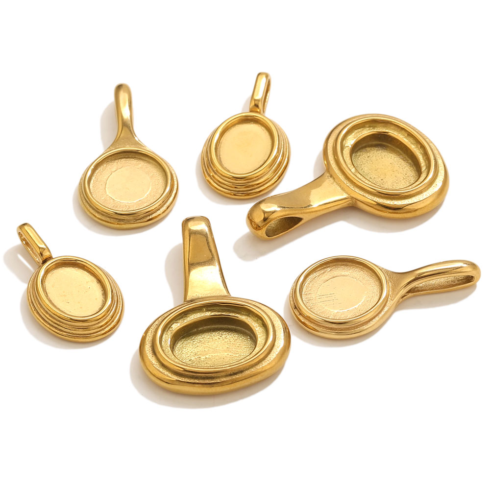 Resin Craft Supplies - 5pcs Stainless Steel Round Oval Trays