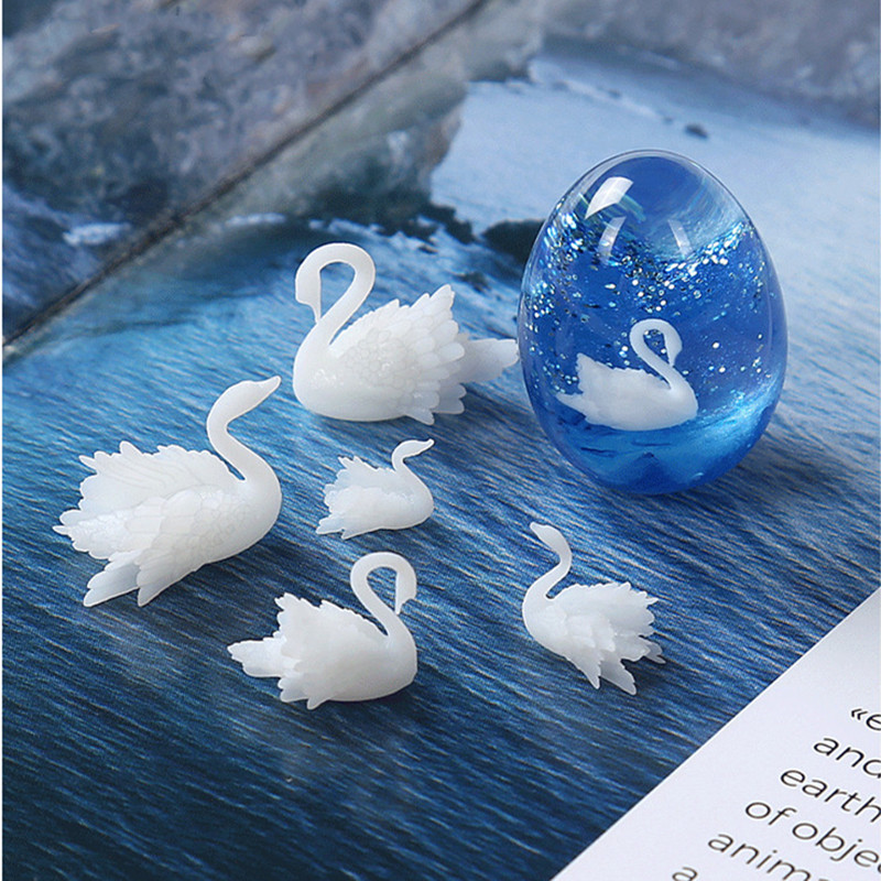4pcs/lot 3D Micro Swan Landsca - огляд і ціна Resin Ocean Wave Mold