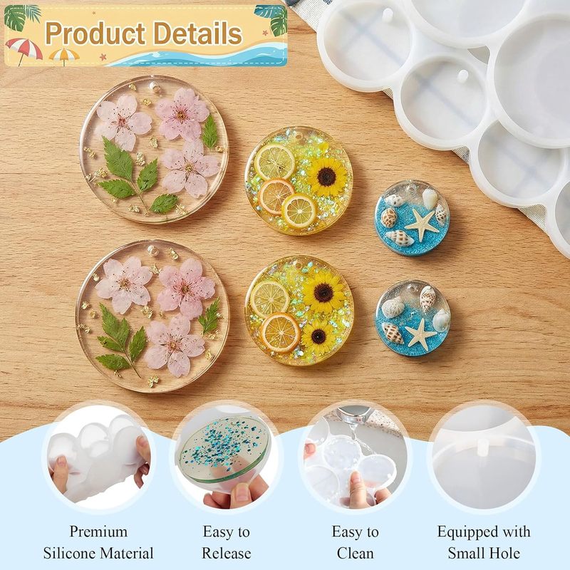 3Round mold set，25A circular r - огляд і ціна Resin Ocean Wave Mold